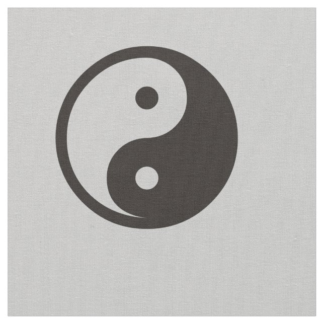 Tecido Símbolo Yin Yang - design de tatuagem sólida (Detalhe)