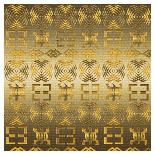 Tecido Símbolos étnicos de Adinkra do africano (Modelo)