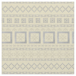 Tecido Símbolos Tradicionais Letões em Mudcloth 