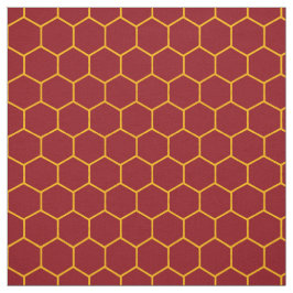 Tecido Simples Elegante Padrão de Honeycomb Abstrato Maro