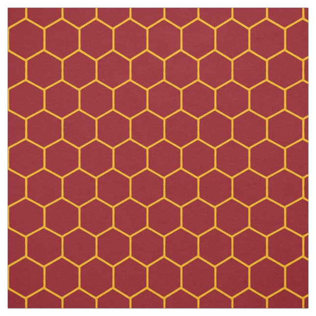 Tecido Simples Elegante Padrão de Honeycomb Abstrato Maro (Modelo)