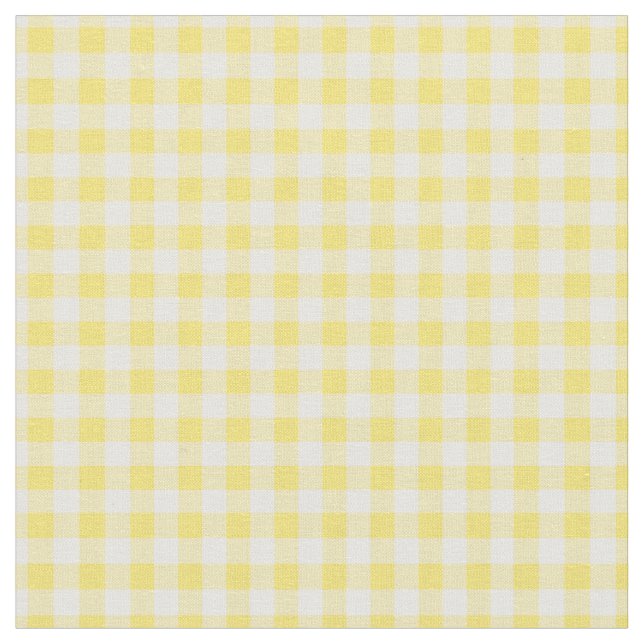 Tecido Simples Gingham Amarelo Sunny Básico (Detalhe)