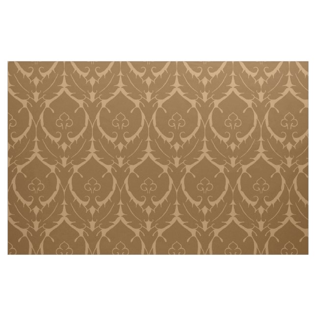 Tecido Simples Renascentismo Damask, Caramelo Queimado (Fat Quarter)