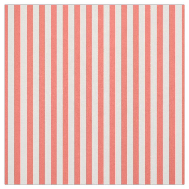 Tecido Simples Stripes Padrão Coral/Trendência Branca (Modelo)
