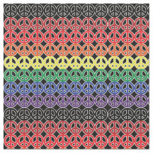 Sinais de paz do arco-íris no preto