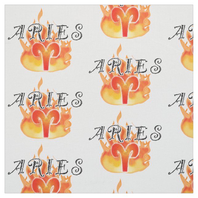 Tecido Sinais do zodíaco: Aries (Modelo)