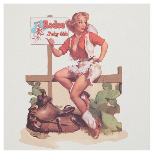 Tecido Sinal ocidental do rodeio da sela da vaqueira do (Modelo)