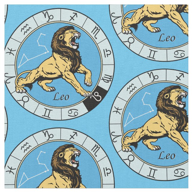 Tecido sinal zodiótico leo astrológico (Detalhe)