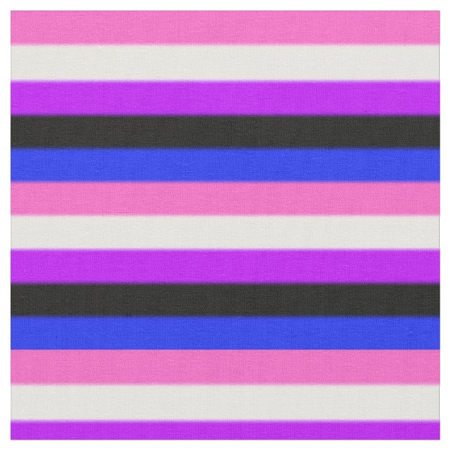 Tecido Sinalizador do Orgulho de Genderfluido de Queda (Detalhe)