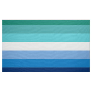 Tecido Sinalizador do Orgulho Masculino Gay (Azure)