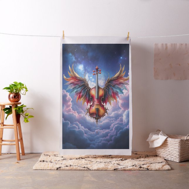 Tecido Sinfonia dos Céus enluarados. (In Situ)