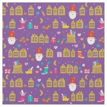 Sinterklaas conheceu huisjes en kadootjes op paars