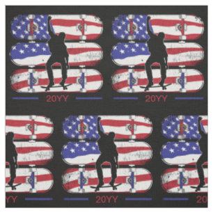 Tecido Skate Men - USA American Flag