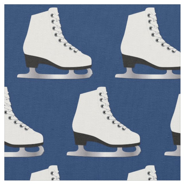 Tecido Skates De Gelo Figura Azul Rink De Pele (Detalhe)