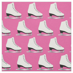 Tecido Skates De Gelo Figura Rosa Rosa De Pele