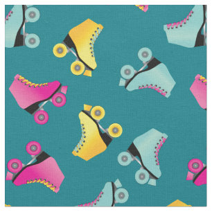 Tecido Skates Roller Rink Retroativo