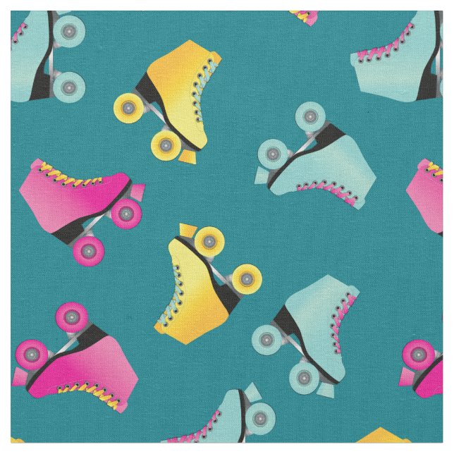 Tecido Skates Roller Rink Retroativo (Detalhe)