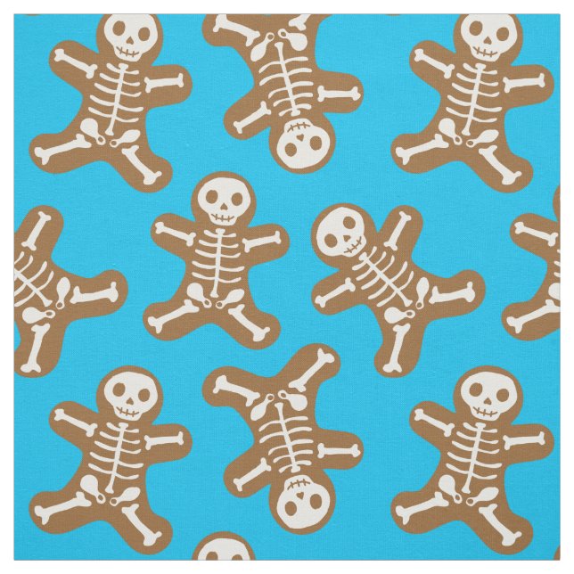 Tecido Skeleton Gingerbird Man Patterno (Modelo)