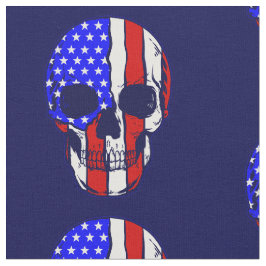 Tecido skeleton patriótico de bandeira americana