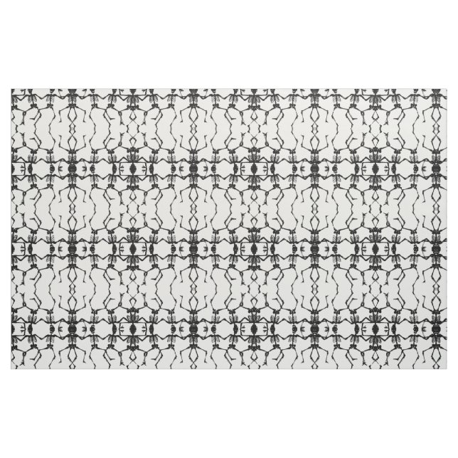 Tecido Skeletons Dançantes Círculo Thunder_Cove do Hallow (Fat Quarter)