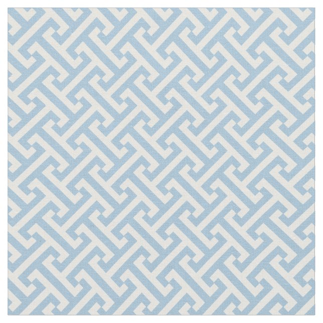 Tecido Sky Blue Greek Key Pattern (Detalhe)