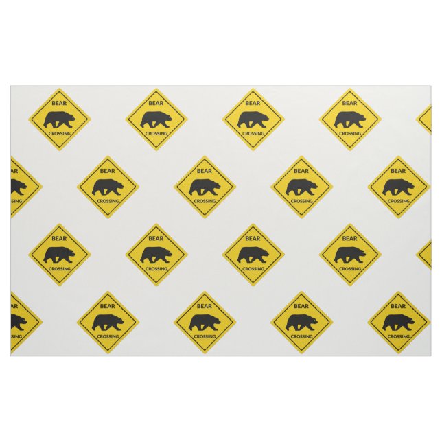 Tecido SlipperyJoe, sinal de passagem do urso, silhueta d (Jarda)