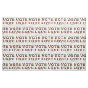 Tecido SlipperyJoe voto amor igualdade pelo pelo colorido