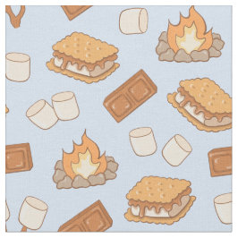 Tecido S'mores Antigo Acampamento Marshmallow Fogueira Ac