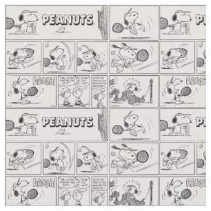 Tecido Snoopy Plays Tênis