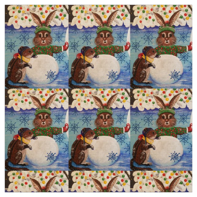 Tecido "Snowman da Sra. Butterfield" (Modelo)