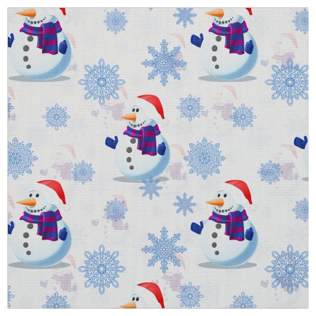 Tecido Snowman de Natal (Modelo)