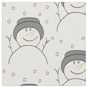 Tecido Snowman Smiling