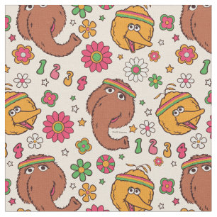 Tecido Snuffleupagus e Flor de Aves Grandes