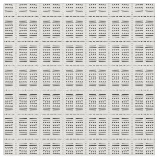 Tecido soala mudcloth ethnic arrow lines boho black white