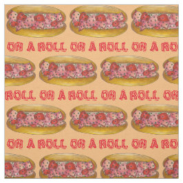 Tecido Sobre um sanduíche de Comida de frutos do mar Roll