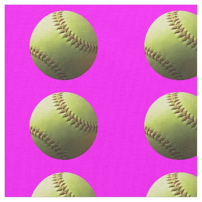 Tecido Softball amarelo no rosa (Detalhe)