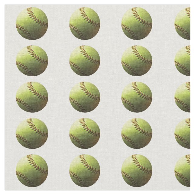 Tecido Softball amarelo Polkadot (Detalhe)