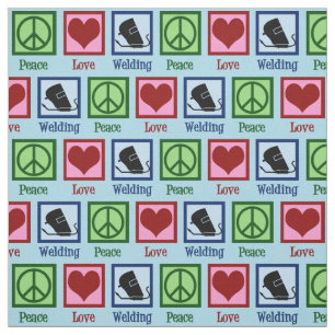 Tecido Soldadura de amor pela paz