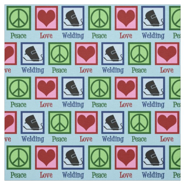 Tecido Soldadura de amor pela paz (Modelo)