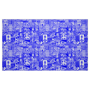 Tecido Sonho Urbano - Azul