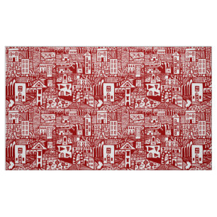 Tecido Sonho Urbano - Vermelho Ruby