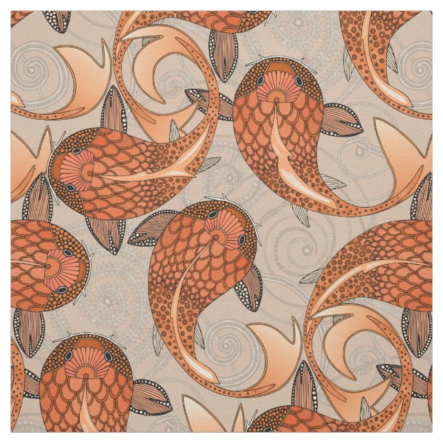 Tecido sopa de peixe paisley (Modelo)