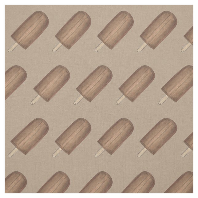 Tecido Sorvete de picolé Pop de chocolate (Modelo)