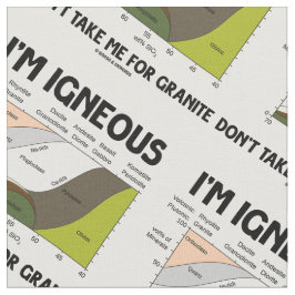 Tecido Sou Igneous, não me leve para Granite