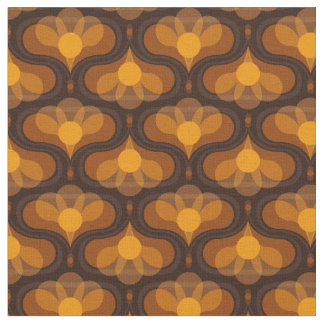 Tecido Space Lily Mustard Print