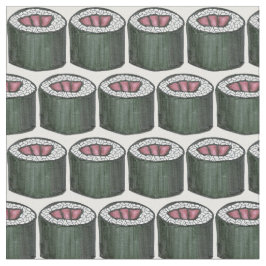 Tecido Spicy Tuna Roll Sushi Comida japonesa Maki Rolls