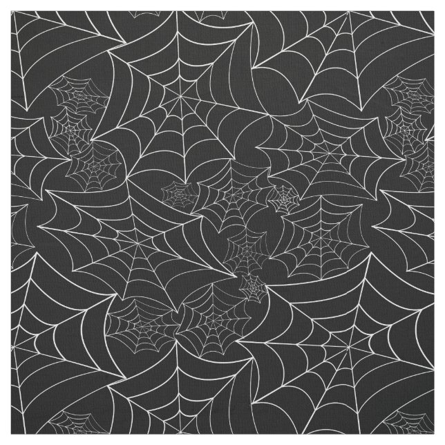 Tecido spiderweb halloween gothic spider web black (Modelo)