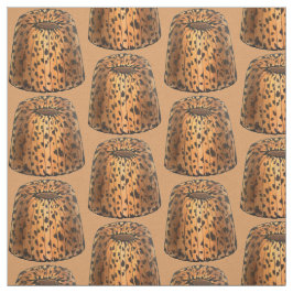 Tecido Spotk British Suet Raisin Pudim Comida do Reino Un