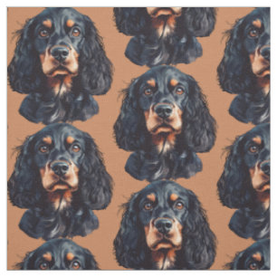 Tecido Springer Spaniel Cachorro Diversão Arte Animal
