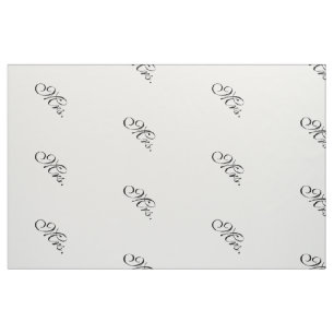 Tecido Sra. que wedding o costume moderno branco preto